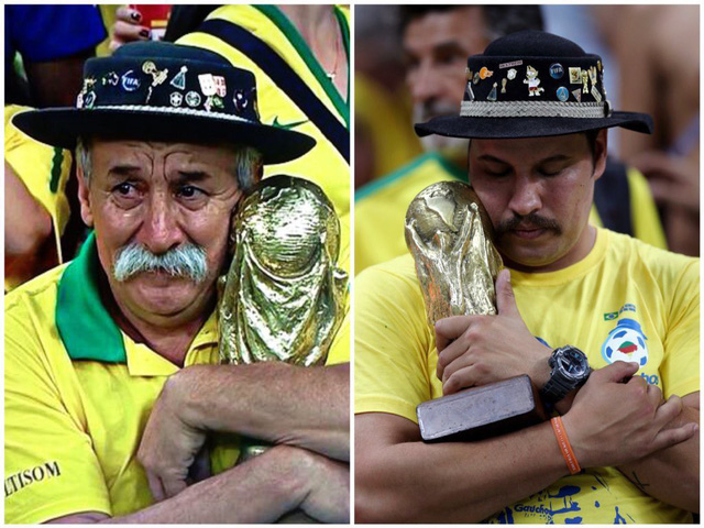 Bức ảnh chứa đựng câu chuyện xúc động về người đàn ông cầm cúp đi cổ vũ World Cup suốt gần nửa cuộc đời - Ảnh 6.